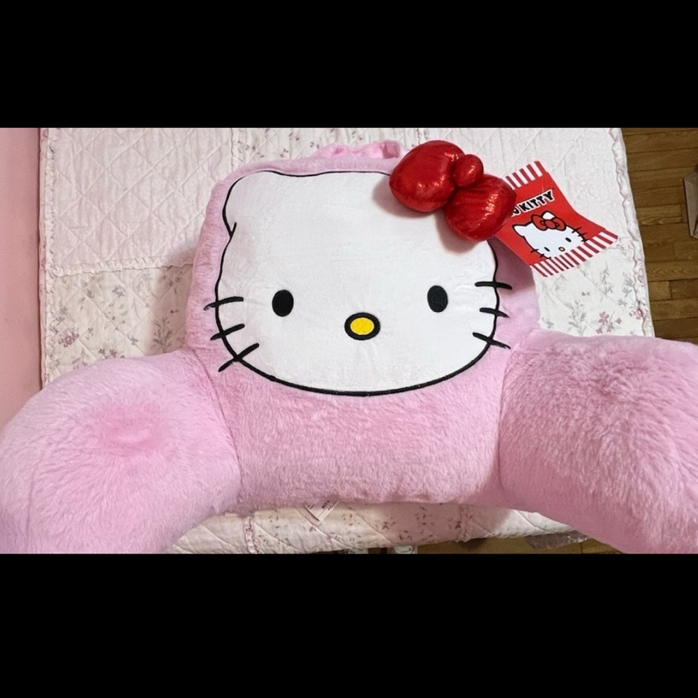 NEW / NWT & RARE Sanrio: Hello Kitty Pink Plush Pillow
Backrest HTF